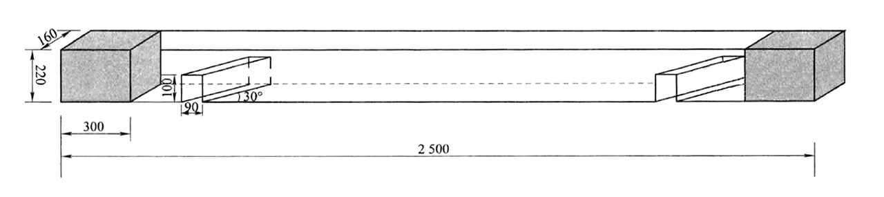 防溜枕木尺寸示意图